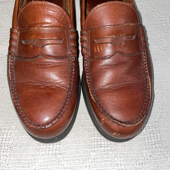 Iron Age Men’s Penny Loafers Size 9 D Brown Leather Workwear Safety Toe main image 10